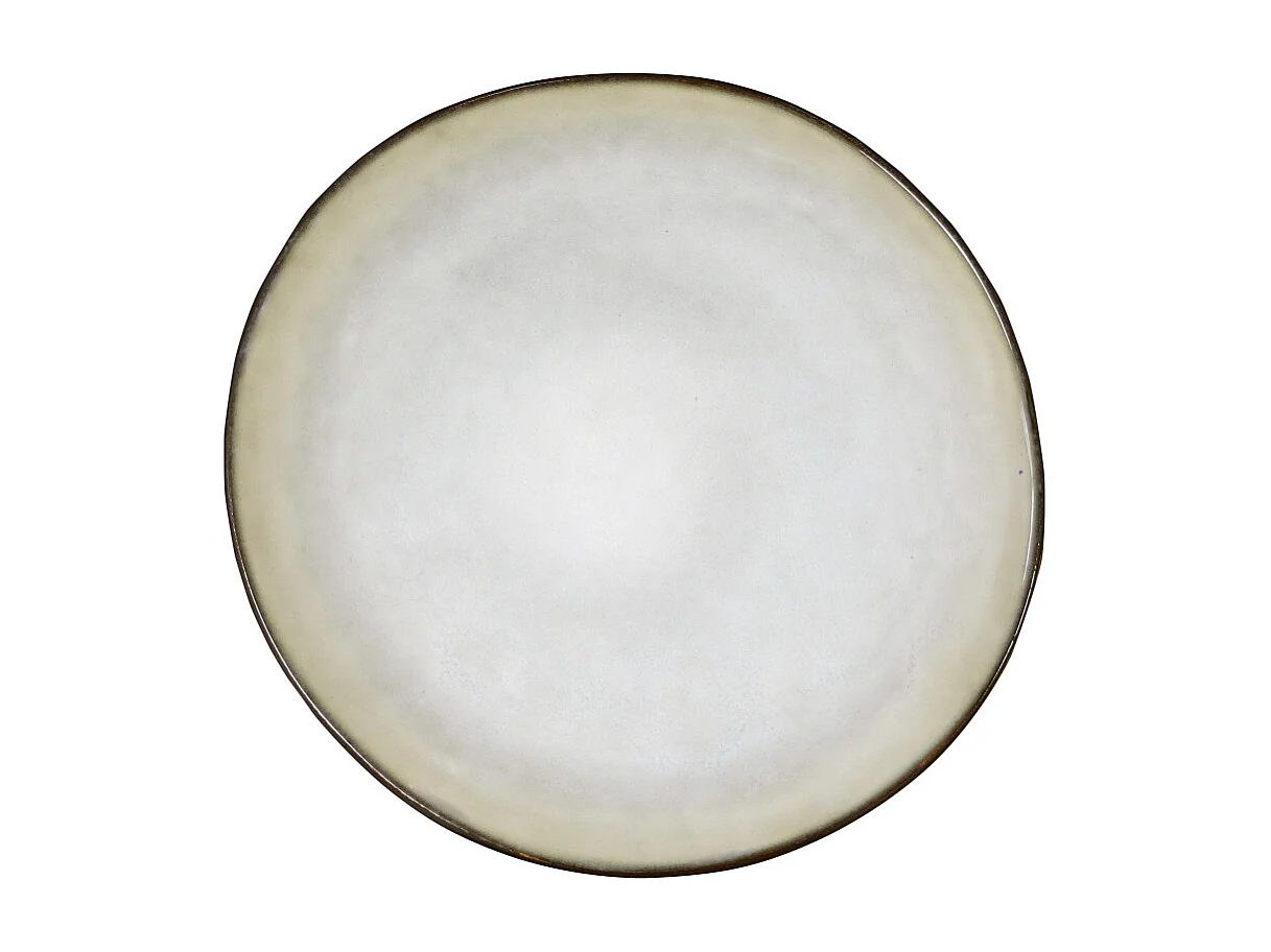 Prato de sobremesa Shadow Nacre 20,5 cm (Conjunto de 6) Marrom Grés Reativo Esmaltado