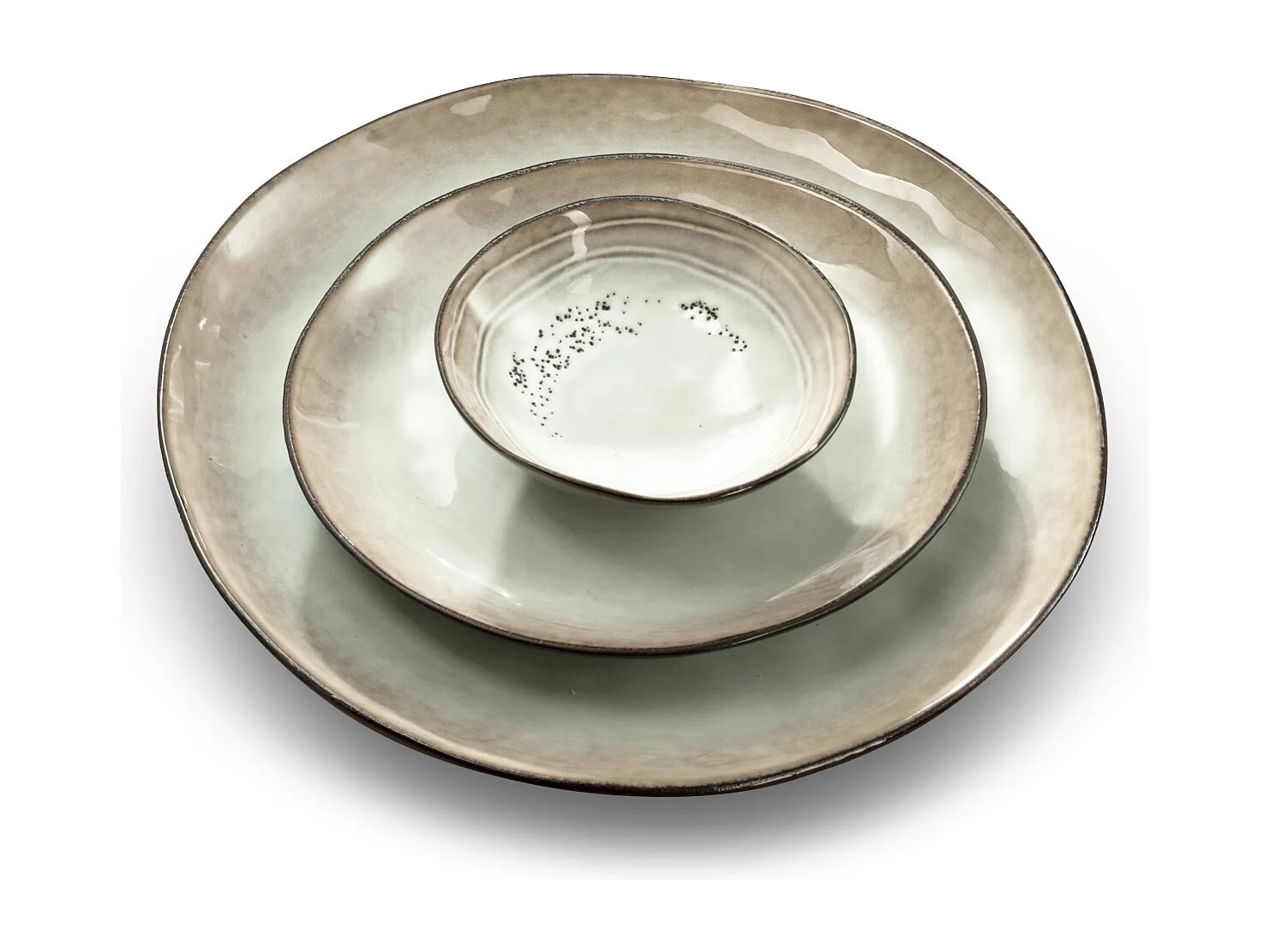 Shadow Nacre - Assiette dessert 20.5 cm (lot de 6)