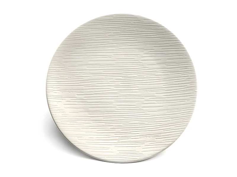 Magma Ivoire - Assiette dessert 20 cm (lot de 6)