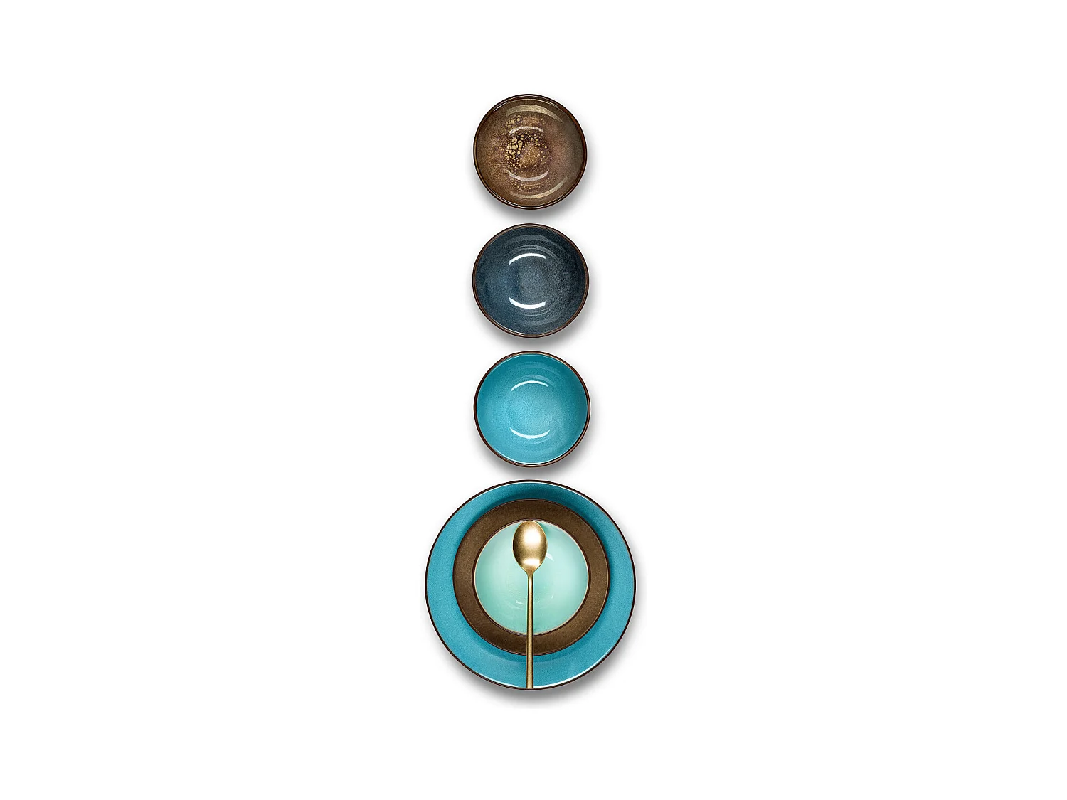 Feeling Indigo - Assiette gourmet 24.5 cm (lot de 6)