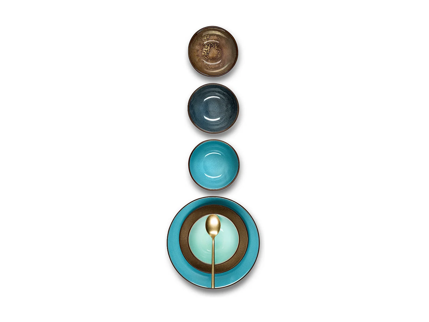 Feeling Indigo - Assiette gourmet 24.5 cm (lot de 6)