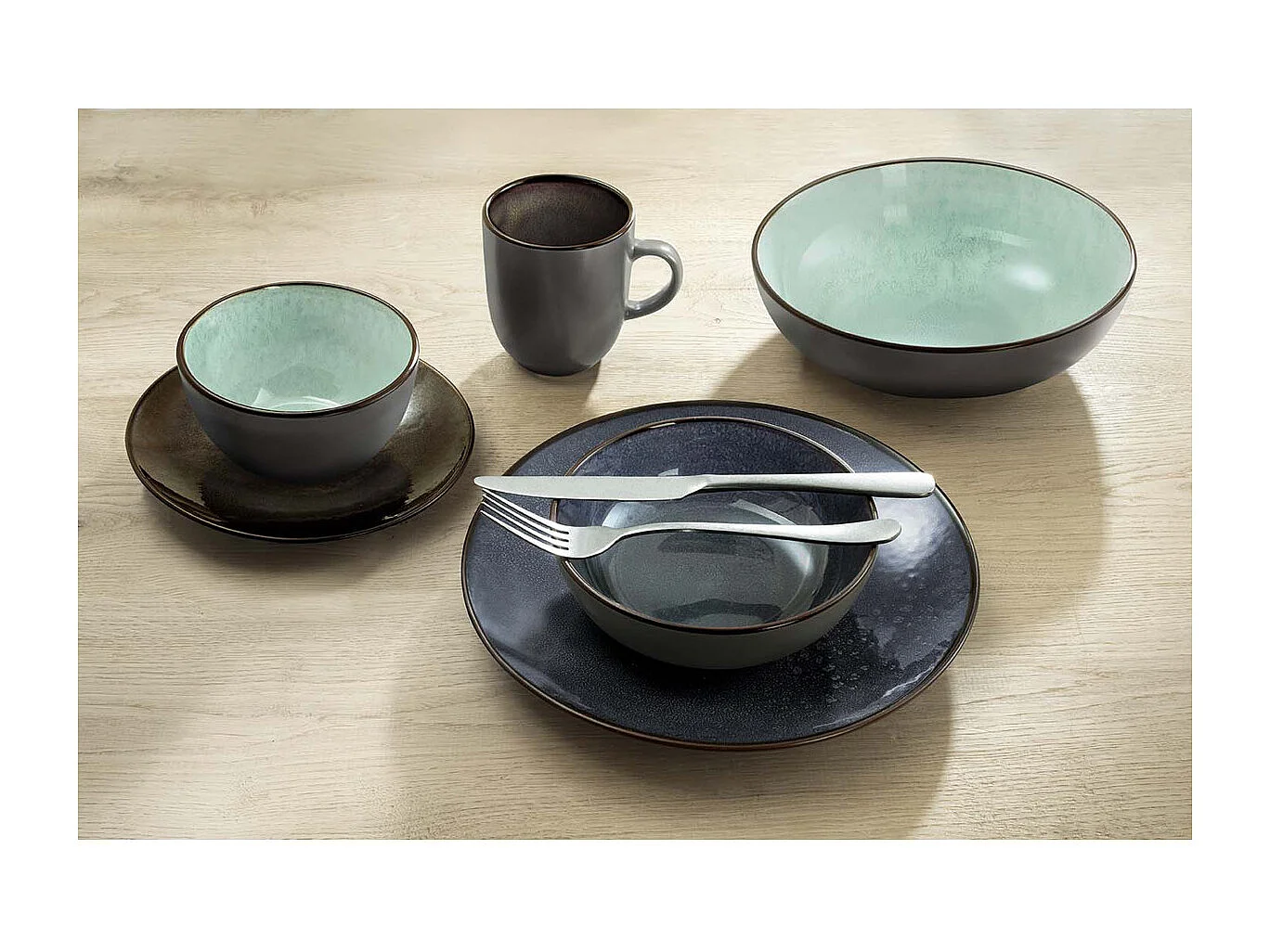 Feeling Bronze - Assiette salade et pâtes 18 cm (lot de 6)