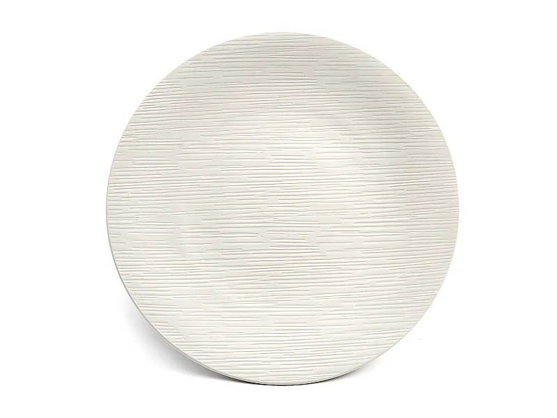 Magma Ivoire - Assiette plate 27 cm (lot de 6)