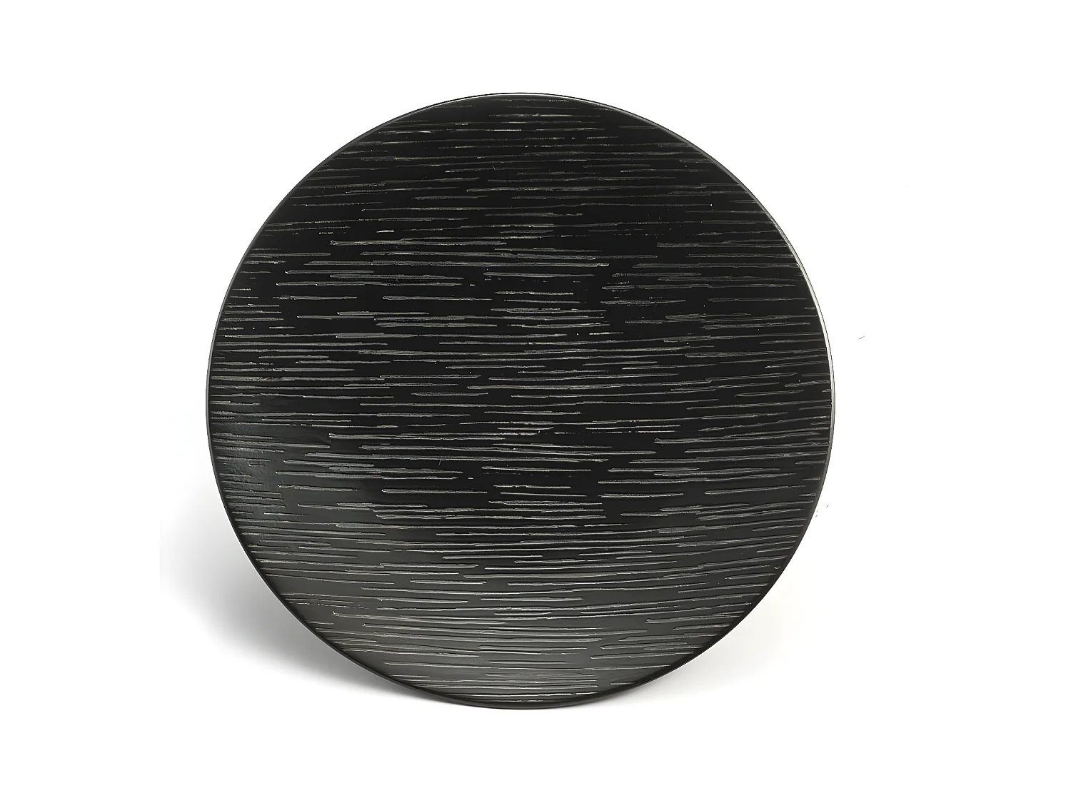 Magma Noir - Assiette dessert 20 cm (lot de 6)