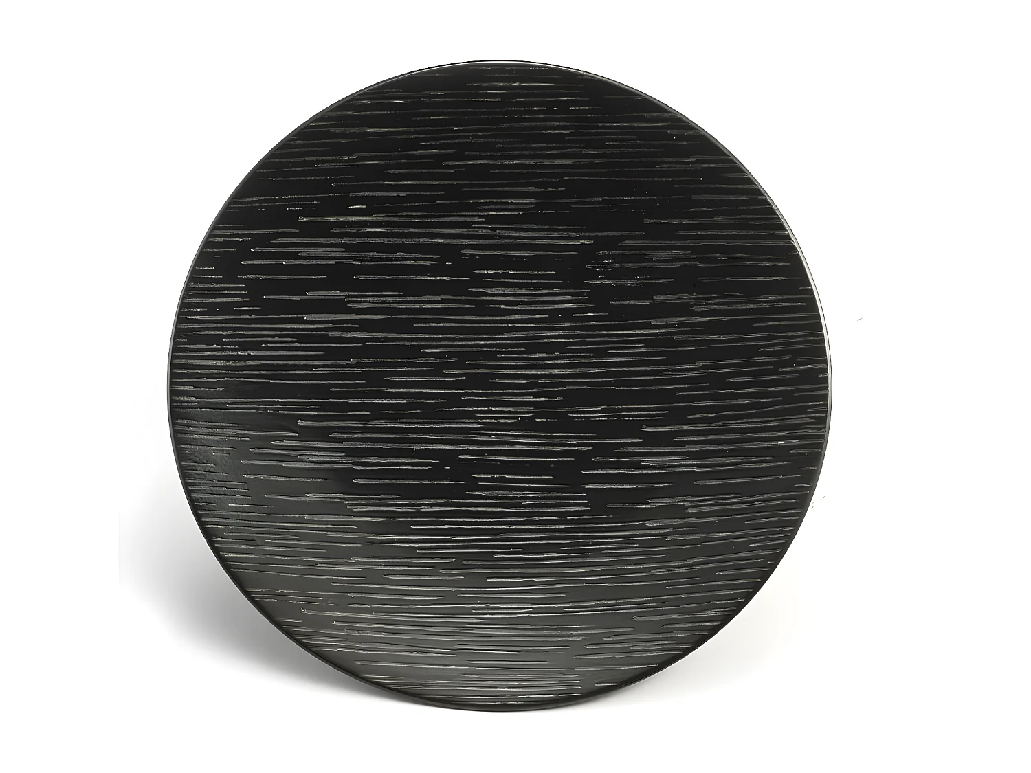 Magma Noir - Assiette dessert 20 cm (lot de 6)