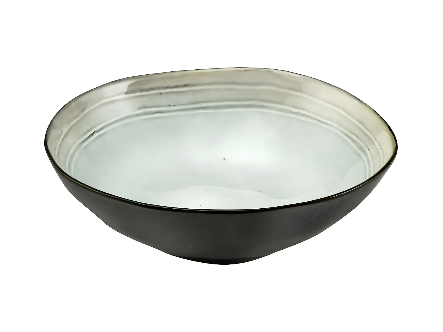 Miski Głębokie Shadow Nacre 19.5 cm (Zestaw 6 szt.) - Szkliwiony reaktywny glina Brązowy