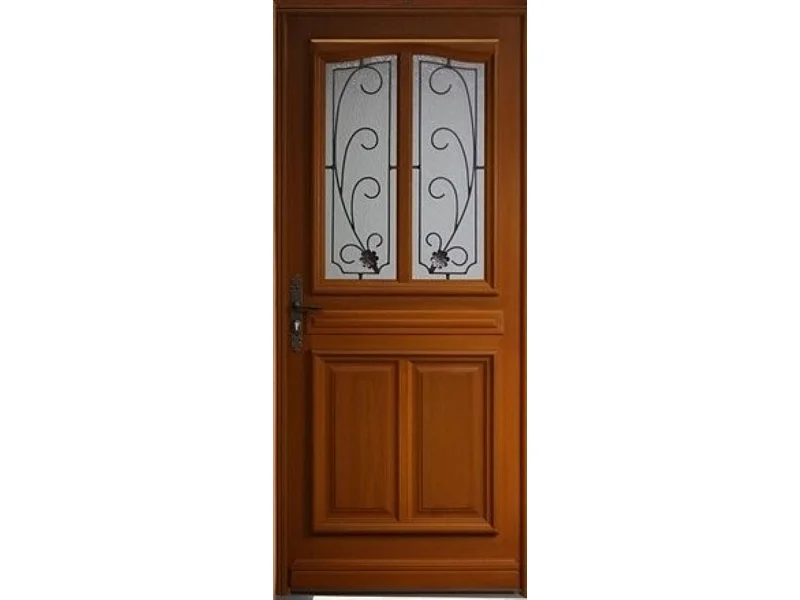 Porte d'entree Bois vitree, Mathis, H,200xl,80  p, droit Cotes Tableau