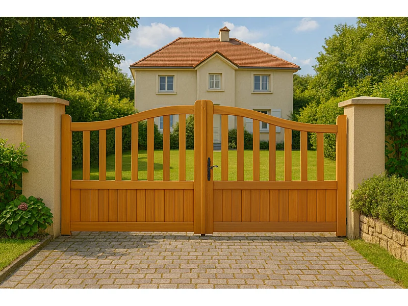 Puerta de madera 'Calada' Anchura 3 M Altura 1,10/1,30 sin manilla