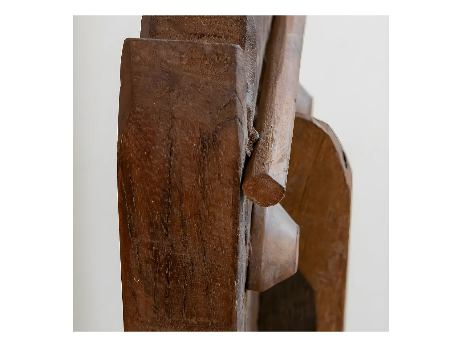 Sculpture visage en bois Liséa