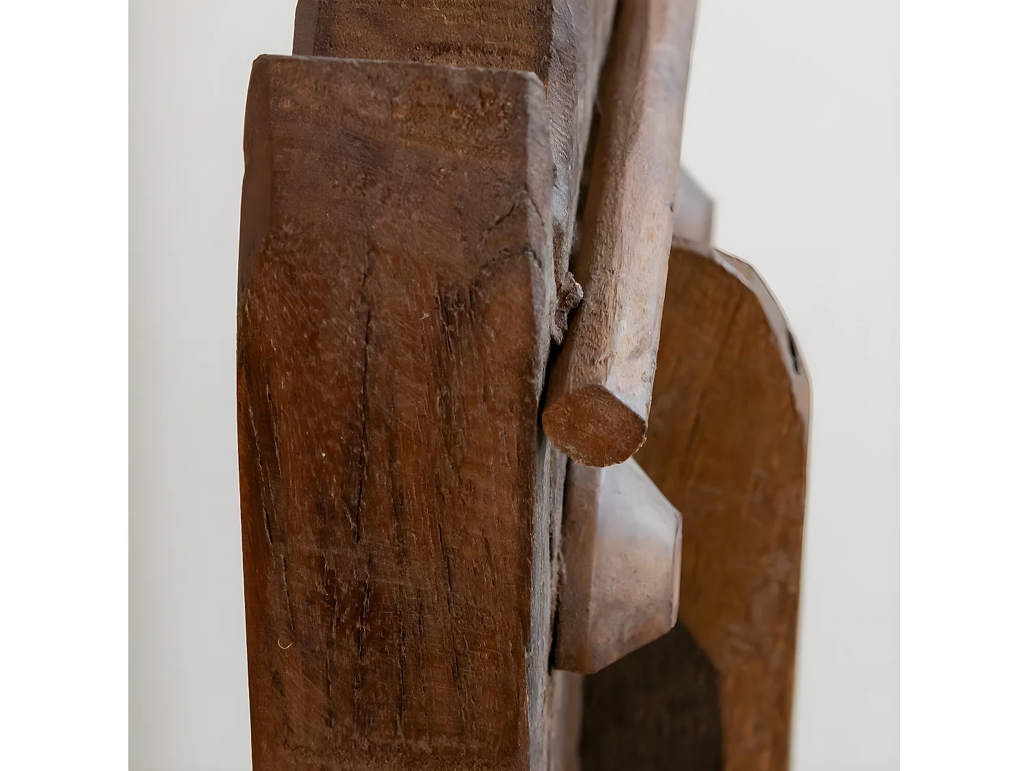 Sculpture visage en bois Liséa