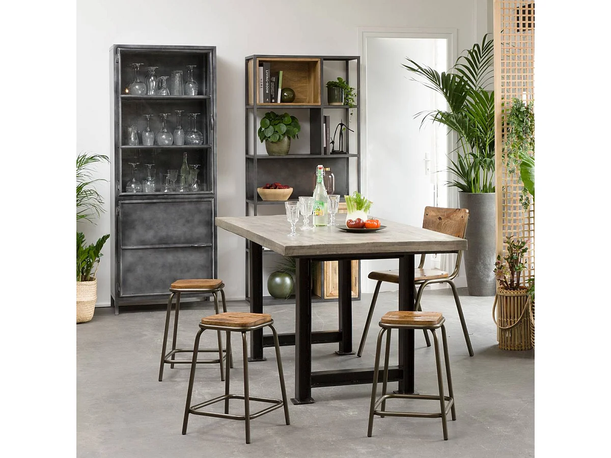 Petit vaisselier en métal Locker