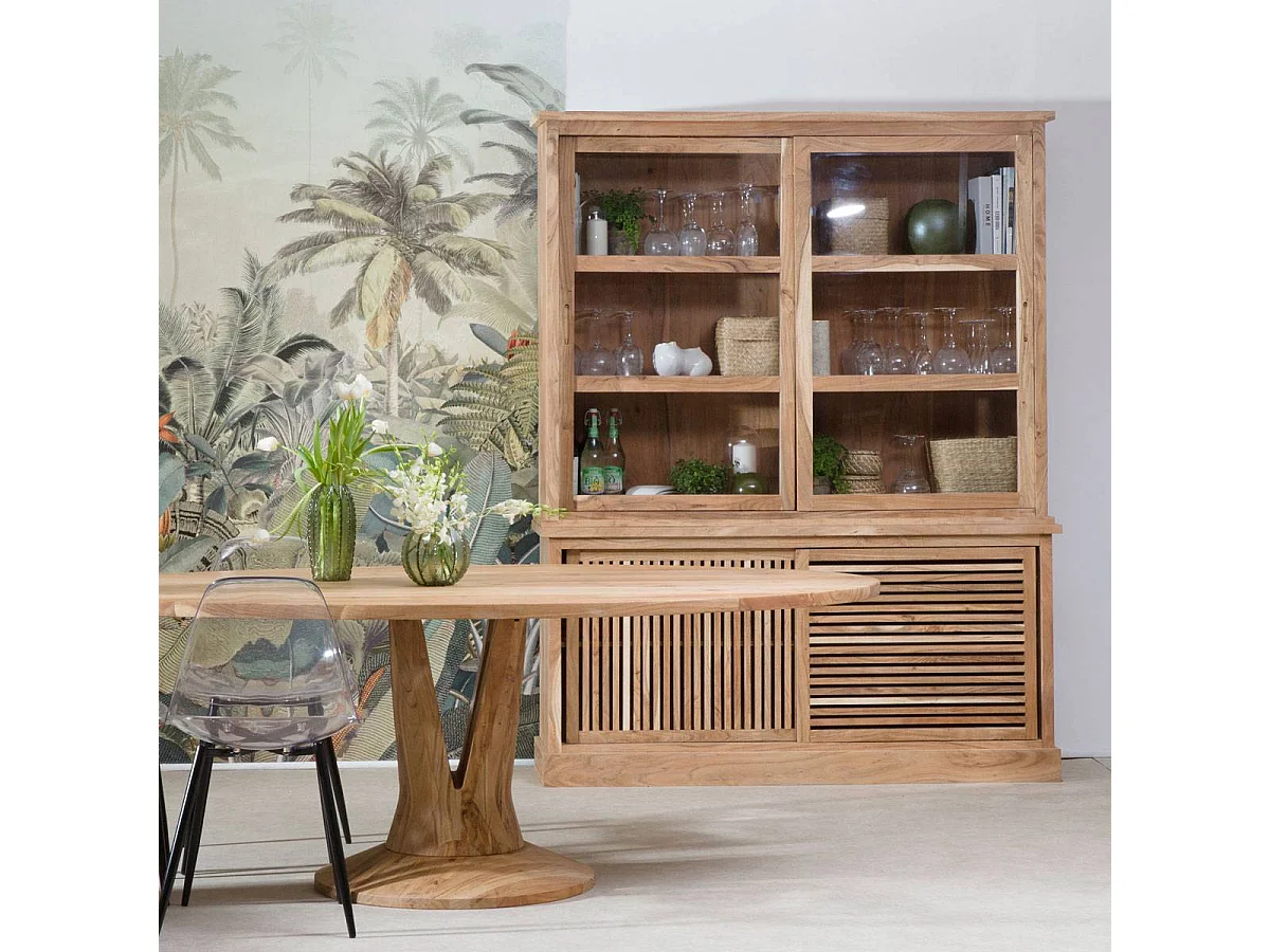 Vaisselier en bois d'acacia Salta