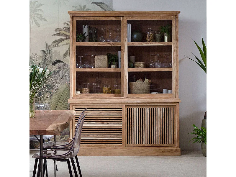 Vaisselier en bois d'acacia Salta