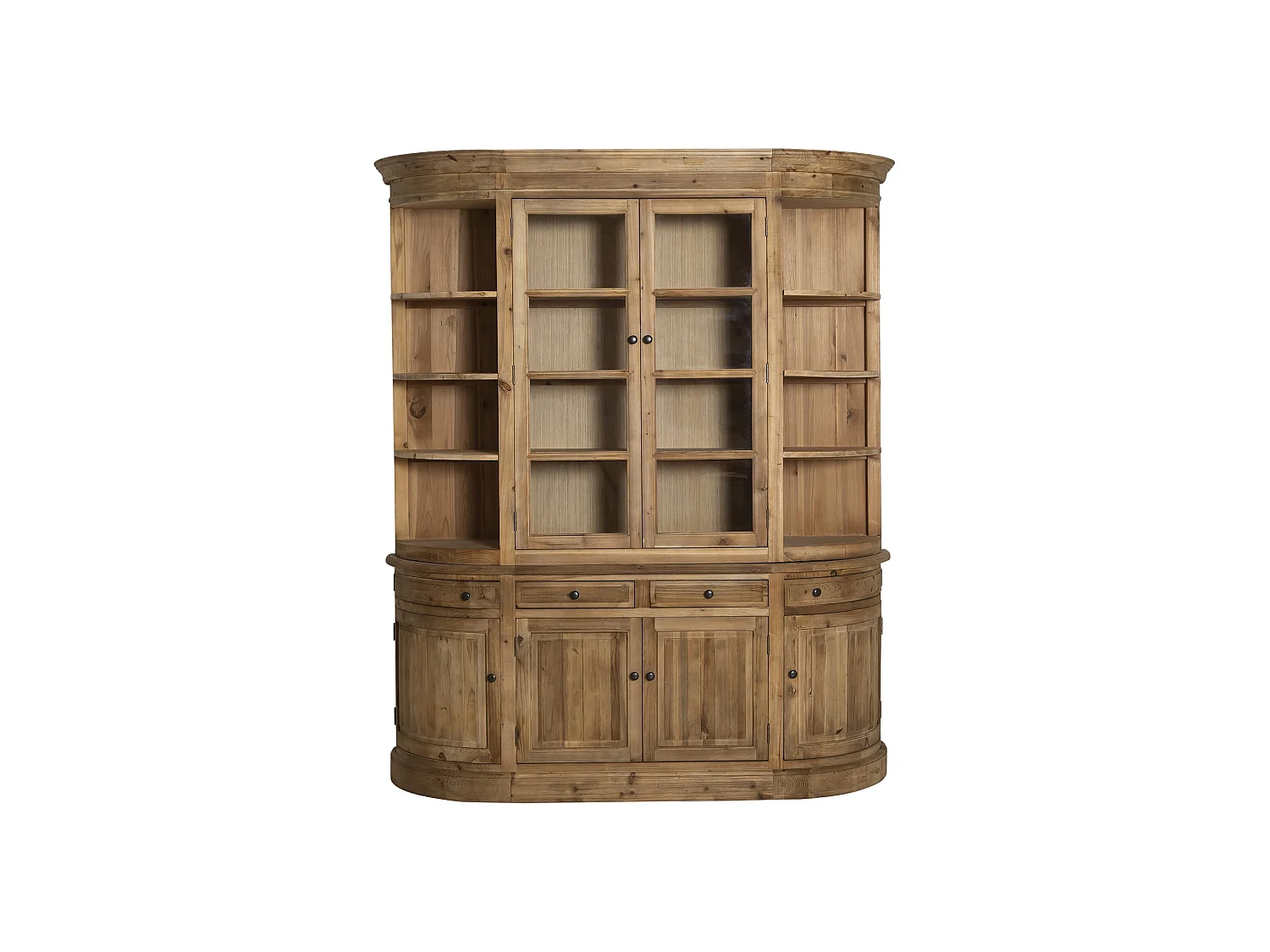 Vaisselier arrondi en bois recyclé Garance