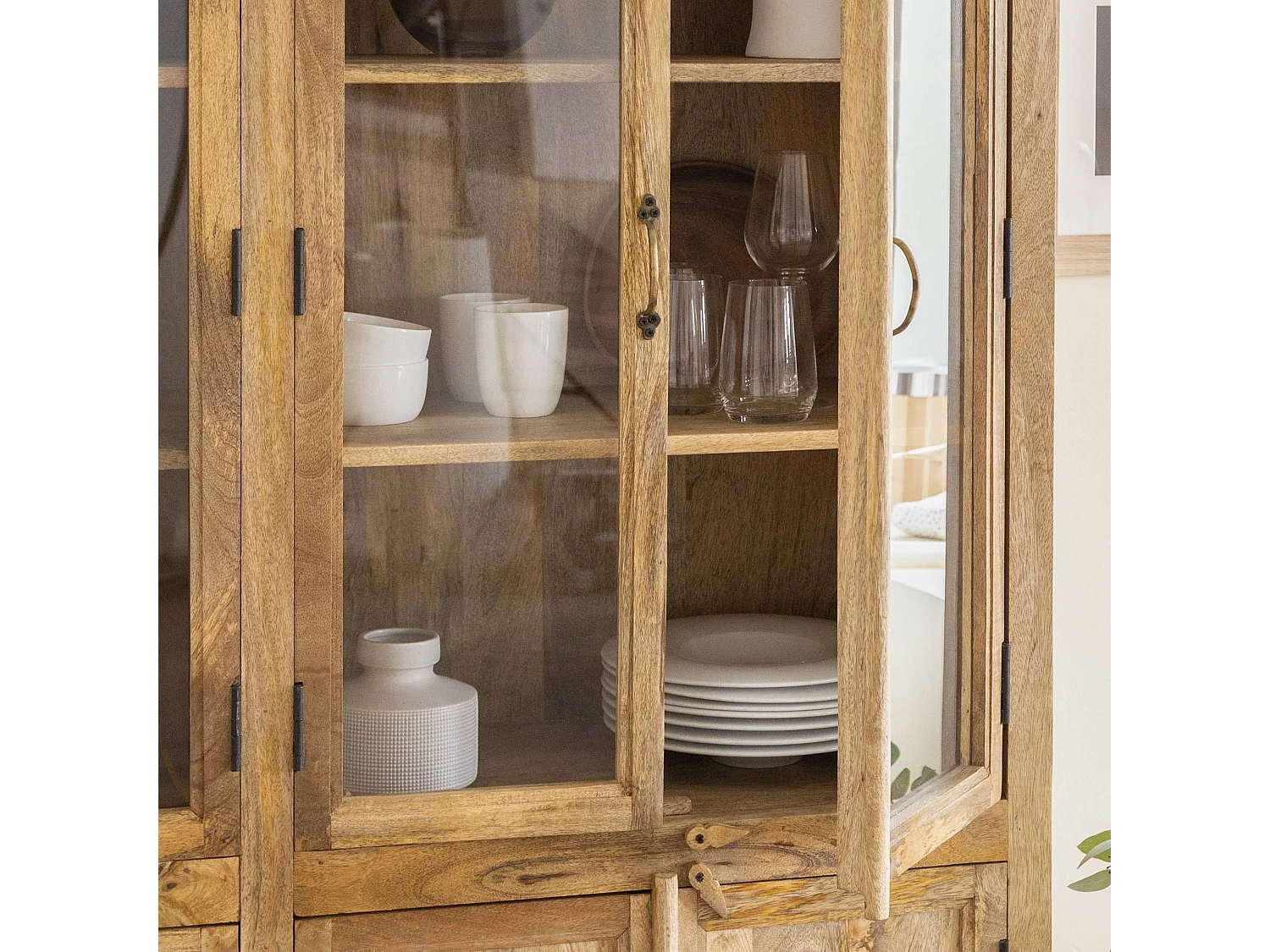 Vaisselier en bois de manguier Lisandro