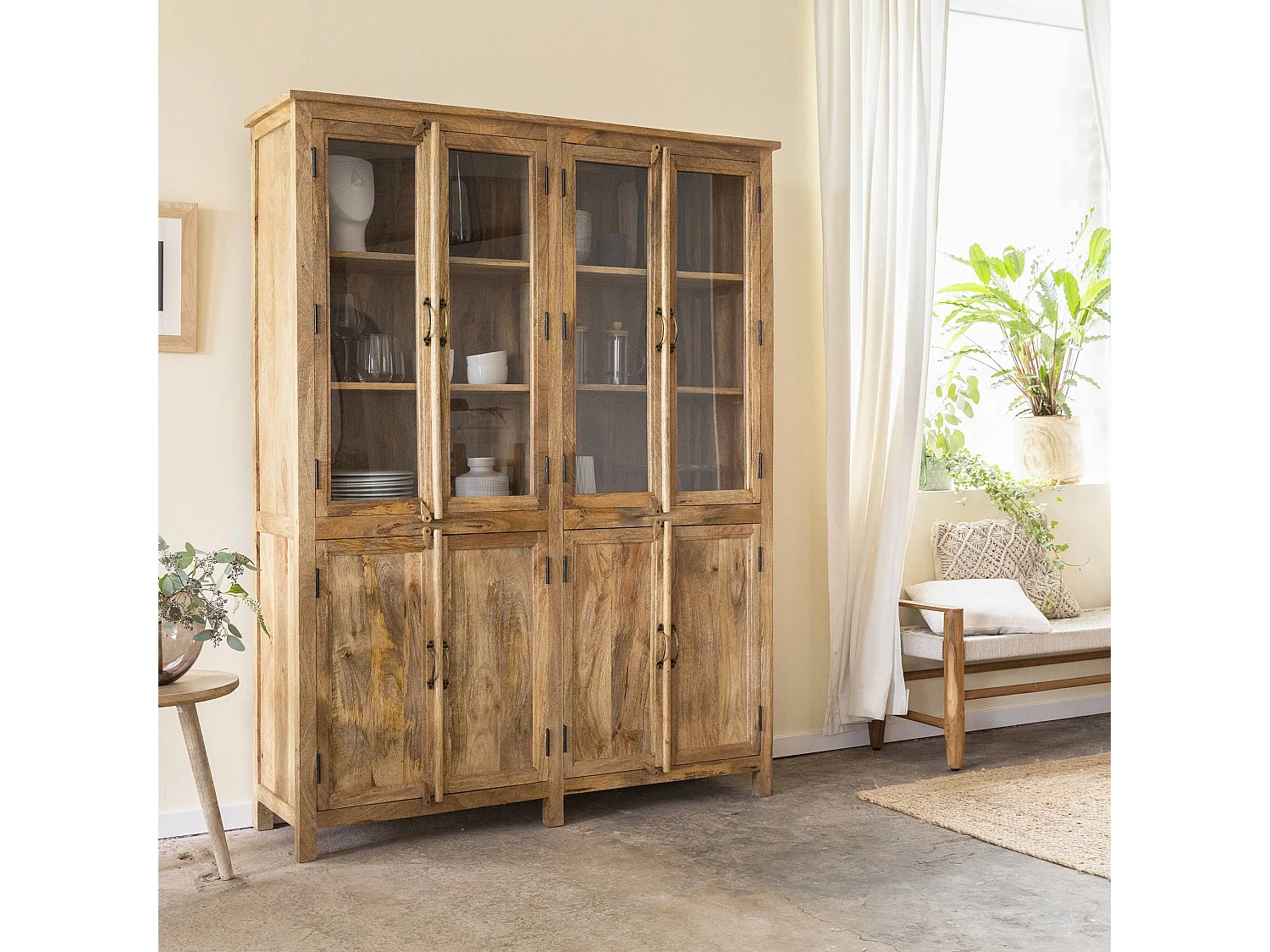 Vaisselier en bois de manguier Lisandro