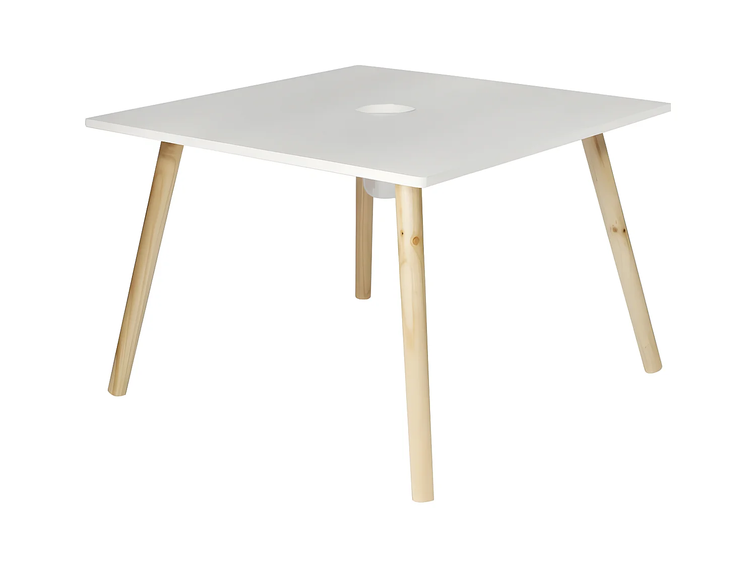 DRAWING - Table Carrée Enfant avec Pot à Crayons