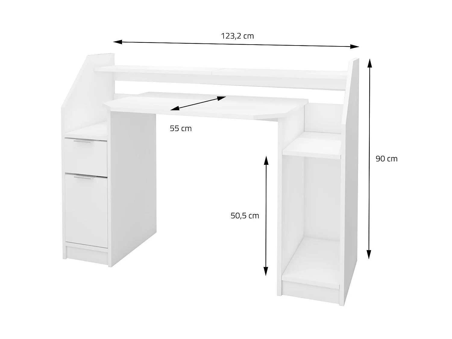 Escritorio para ordenador PC escritorio de trabajo ML-DESIGN