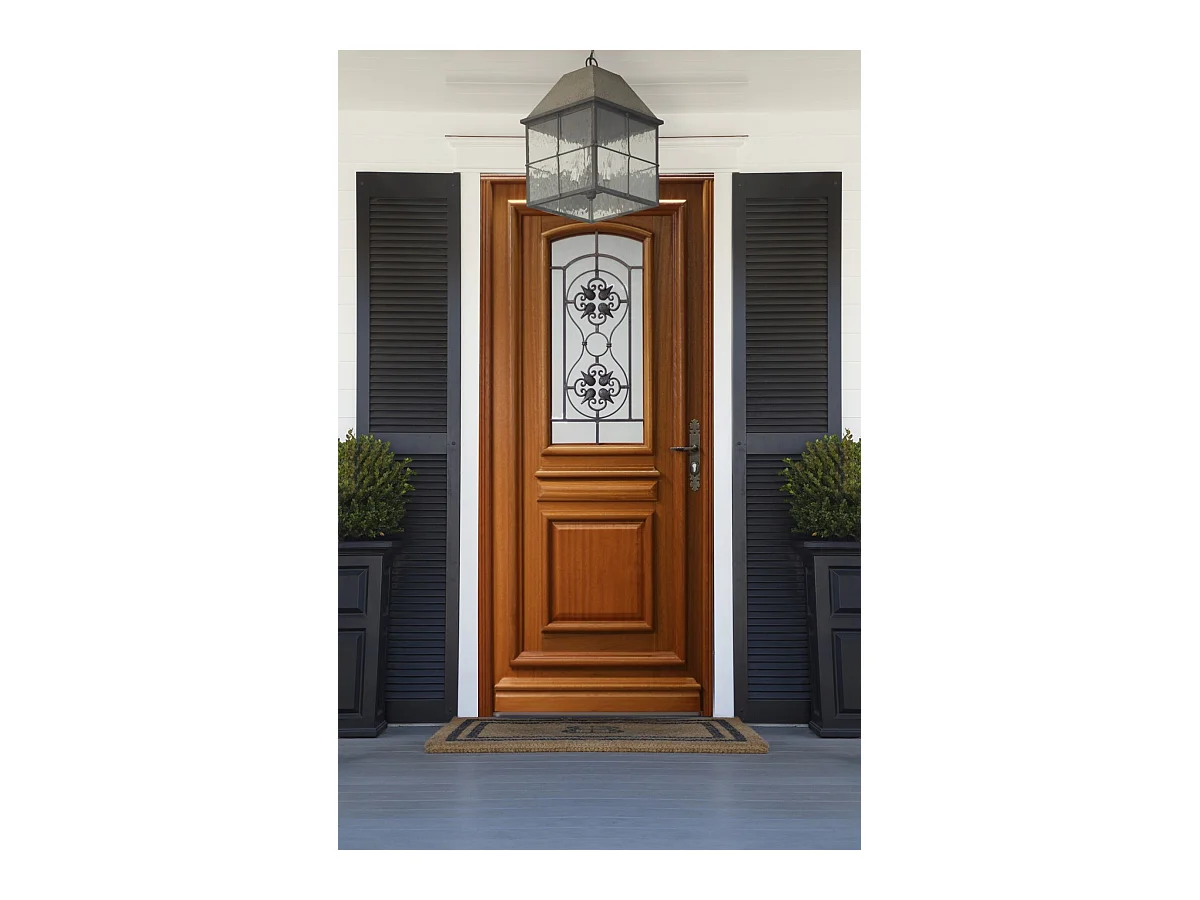 Porte d'entree Bois vitree, Tahi 4, H,215xl,90  p,gauche Cotes Tableau