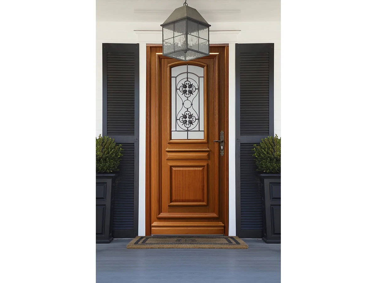 Puerta Entrada Madera Exo Modelo 'Tahi 4' 215X90 Empuje Izquierdo sin manilla