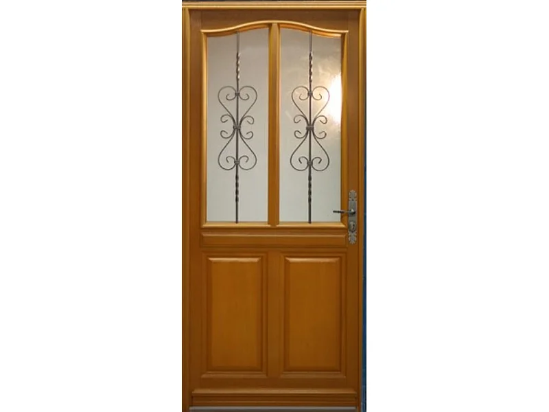 Porte d'entree Bois vitree, Sandy, H,215xl,90  p,gauche  Cote Tableau