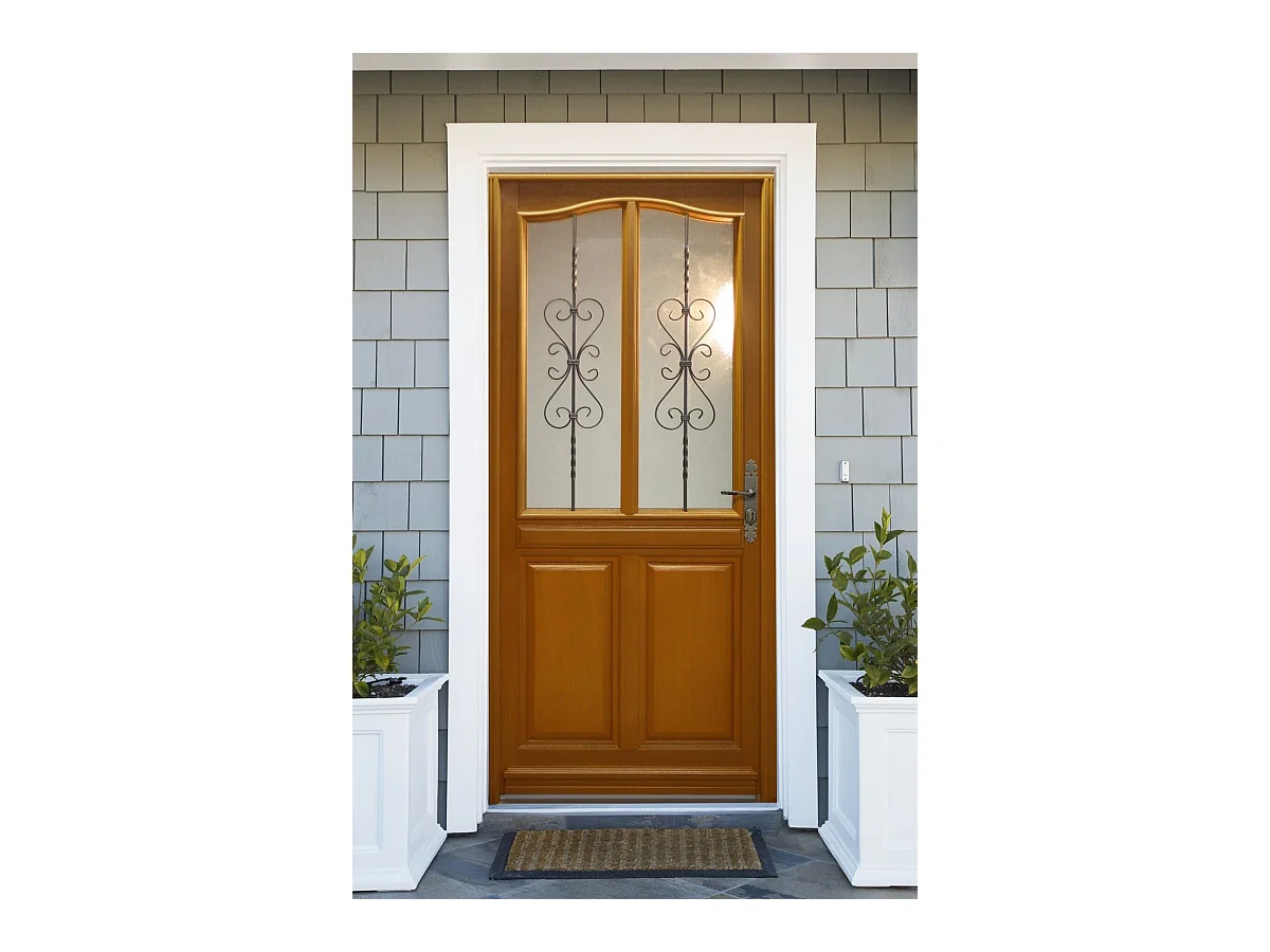 Porte d'entree Bois vitree, Sandy, H,215xl,90  p,gauche  Cote Tableau