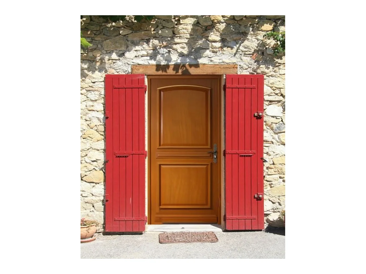Porte d'entree Bois Pleine, Garnier, H,215xl,90  p,gauche  Cote Tableau