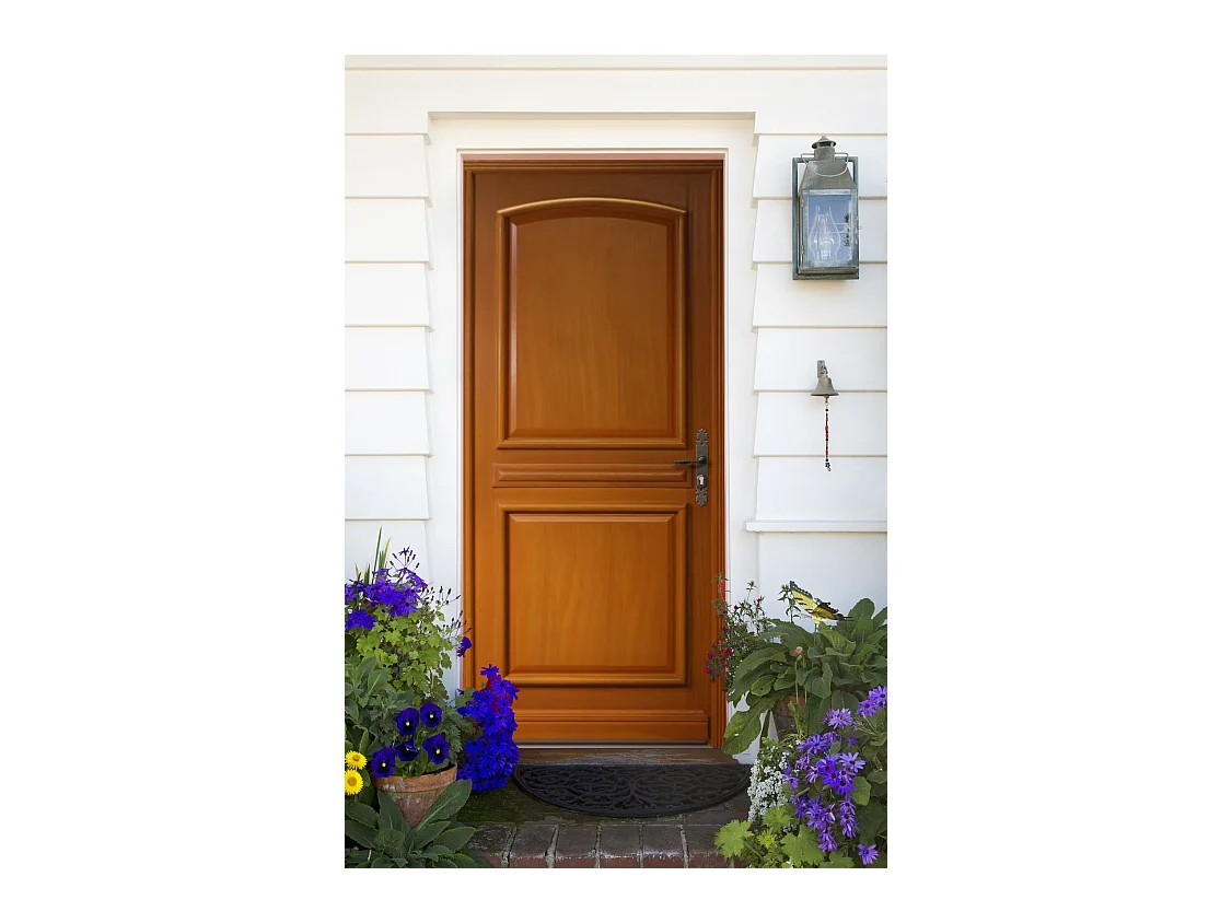 Porte D'Entrée Bois Pleine, Garnier, H,215Xl,90 P,Gauche Cote Tableau