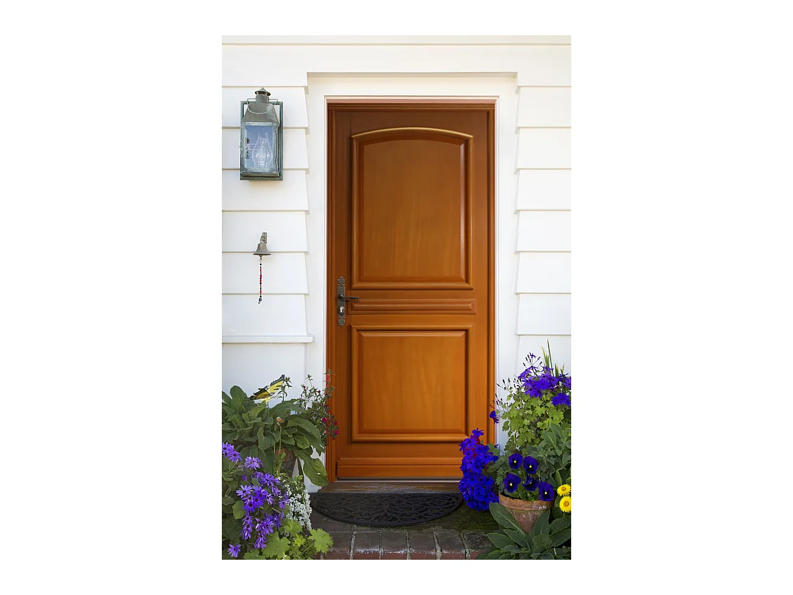 Porte D'Entrée Bois Pleine, Garnier, H,215Xl,90 P, Droit Cote Tableau