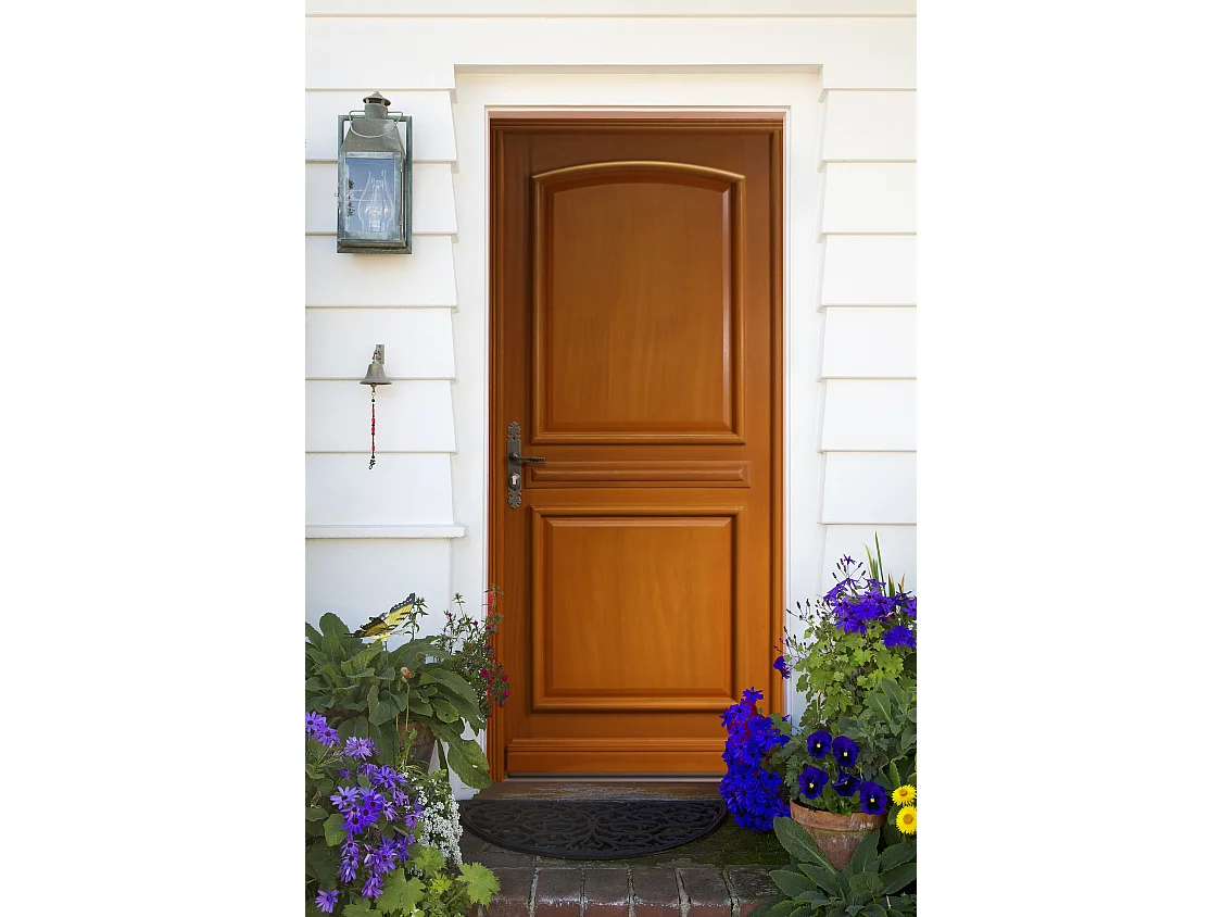 Porte D'Entrée Bois Pleine, Garnier, H,215Xl,90 P, Droit Cote Tableau