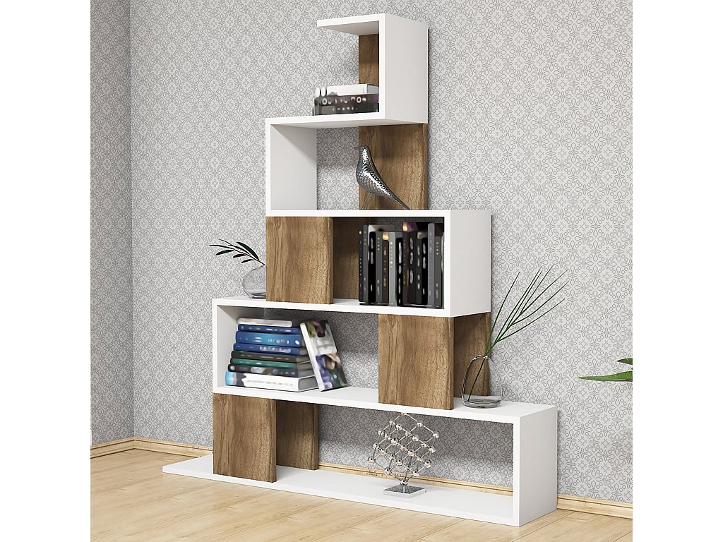 Bibliothèque étagère Design Moderne à 5 Niveaux - Rangement Pratique Pour Maison Ou Bureau Noir 99057706