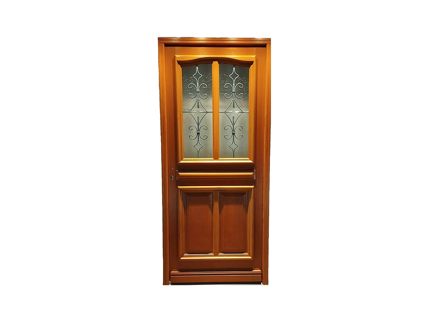 Porte d'entree Bois vitree, Vauban, H,200xl,90  p, droit Cotes Tableau