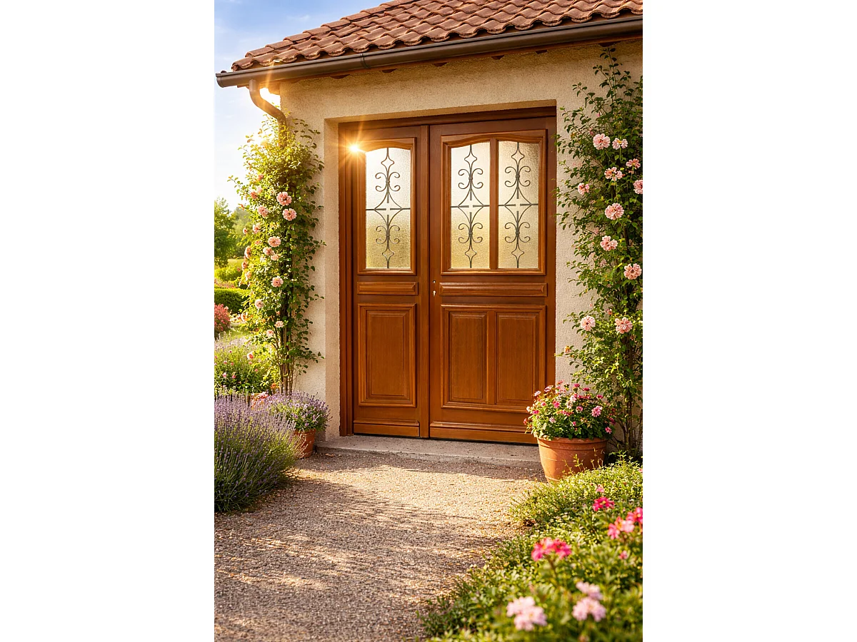 Puerta de Entrada Vauban Tamaño 215 X 130 Empuje a la Derecha (Dimensiones de la Tabla) sin manilla