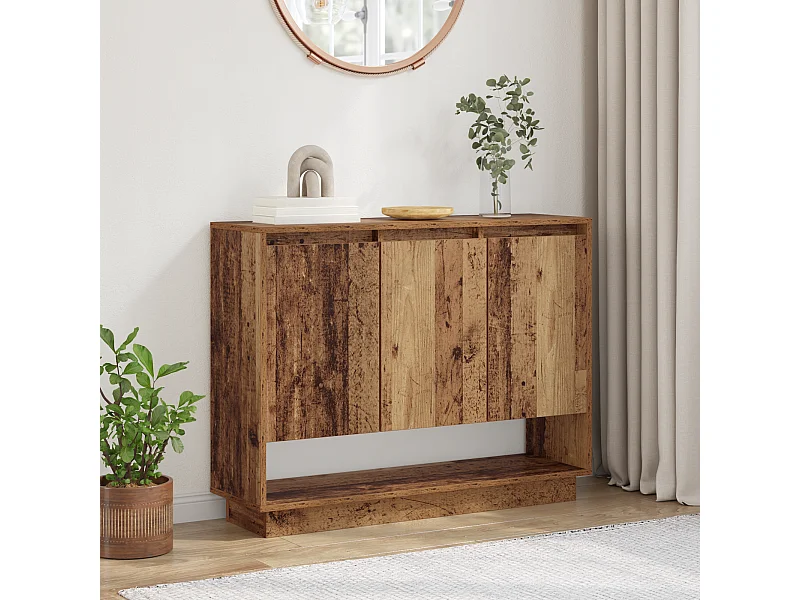 Credenza | Buffet | Armadio Legno vecchio 97 x 29 x 75 cm Legno multistrato