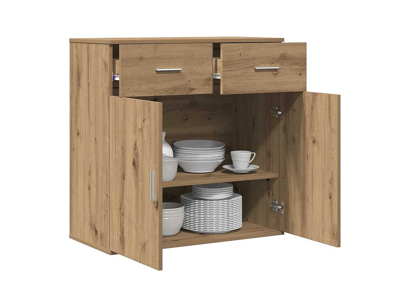 Credenza | Buffet | Armadio rovere artigianale 79 x 38 x 80 cm Legno multistrato