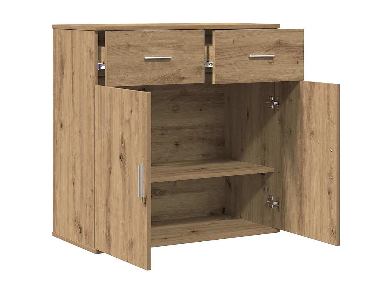 Buffet | Sideboard | Dressoir met lade Artisan Eiken 78 x 38 x 80 cm Bewerkt hout
