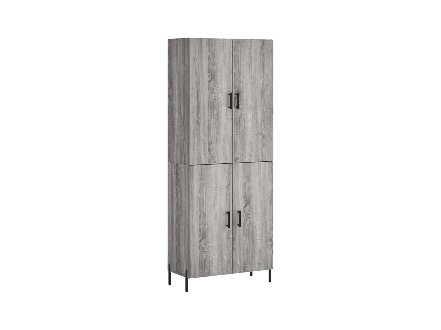 Buffet | Bahut | Meuble de rangement haut Sonoma gris 69,5x34x180 cm Bois d'ingénierie