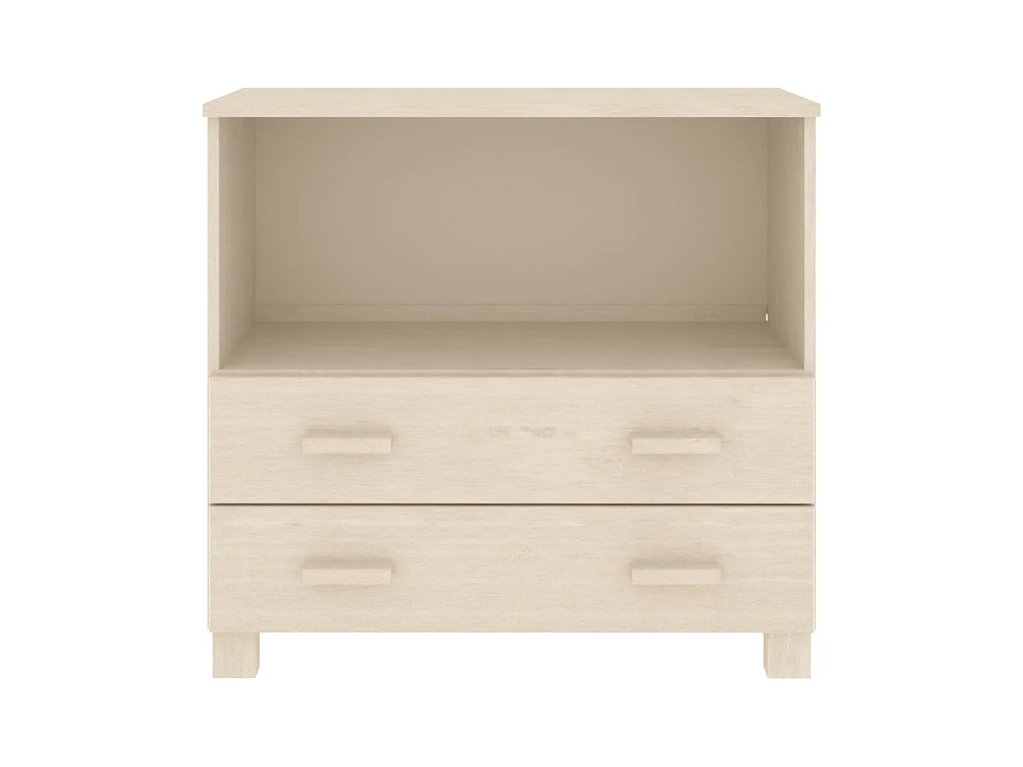 Buffet | Commode à tiroir | Meuble de rangement HAMAR Marron miel 85x35x80 cm Bois massif de pin