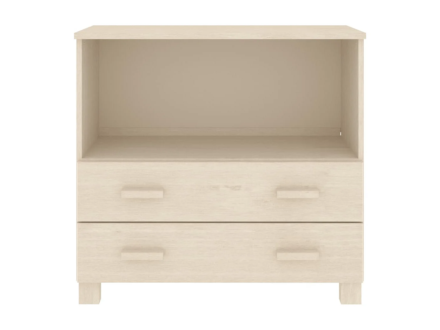 Buffet | Commode à tiroir | Meuble de rangement HAMAR Marron miel 85x35x80 cm Bois massif de pin