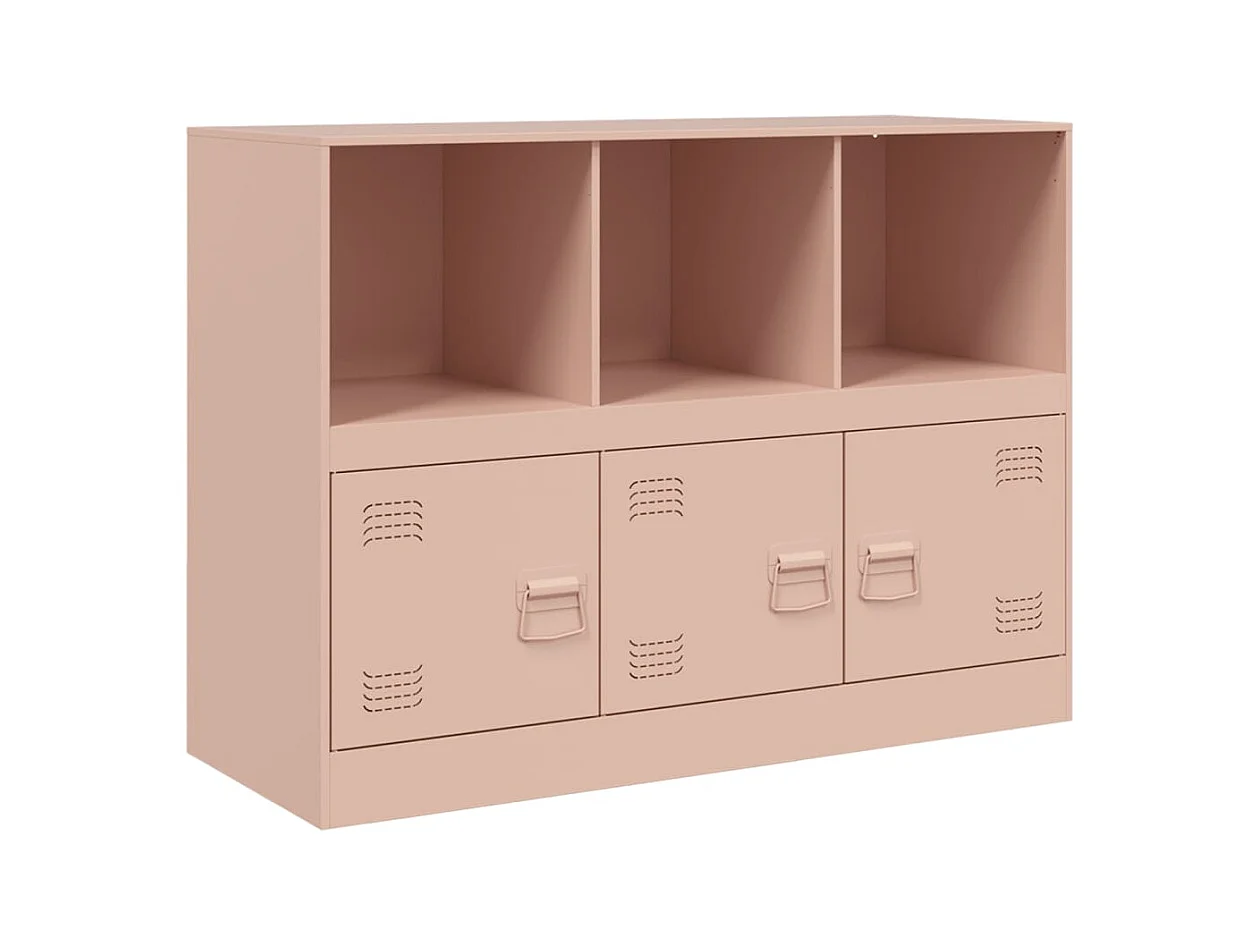 Credenza | Buffet | Armadio Rosa 99x39x73 cm in Acciaio