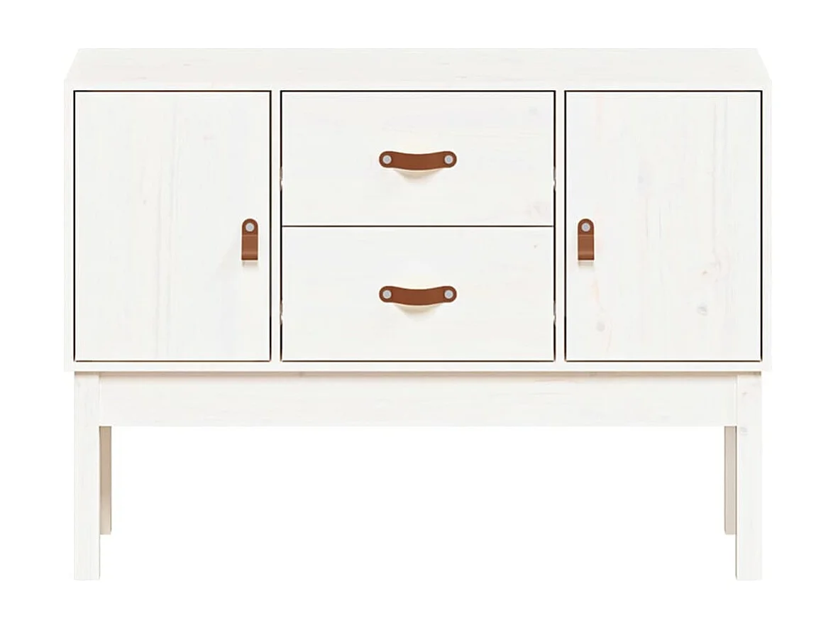 Buffet | Bahut | Meuble de rangement Blanc 110x40x78 cm Bois massif de pin