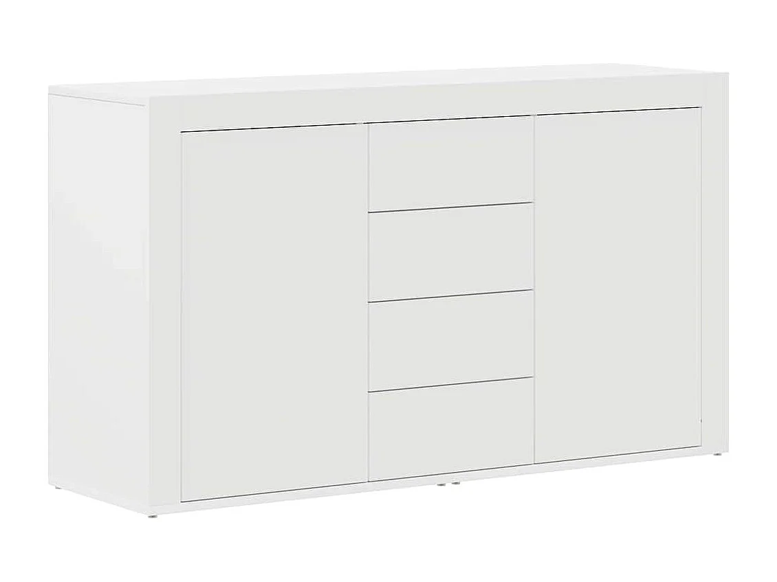 Buffet | Bahut | Meuble de rangement Blanc Blanc Bois 120 x 36 x 69 cm Rangement Buffet | Bahut | Meuble de rangement Blanc