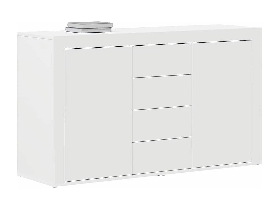 Buffet | Bahut | Meuble de rangement Blanc Blanc Bois 120 x 36 x 69 cm Rangement Buffet | Bahut | Meuble de rangement Blanc