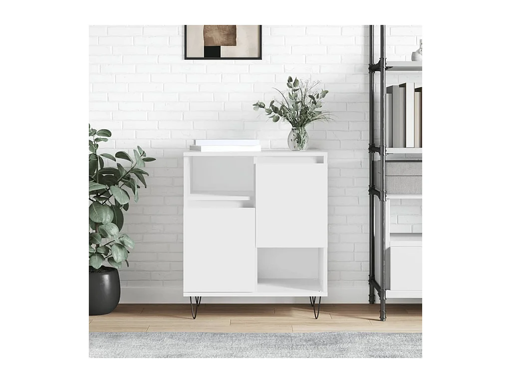 Buffet | Bahut | Meuble de rangement Blanc 60x35x70 cm Bois d'ingénierie
