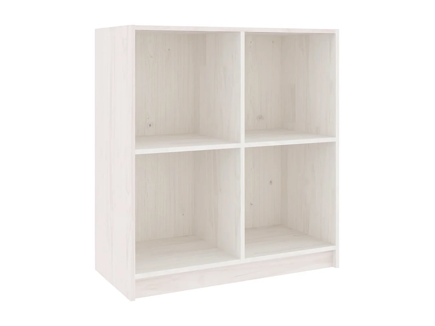 Credenza | Buffet | Armadio Bianca 70x33x76 cm in Legno Massello di Pino