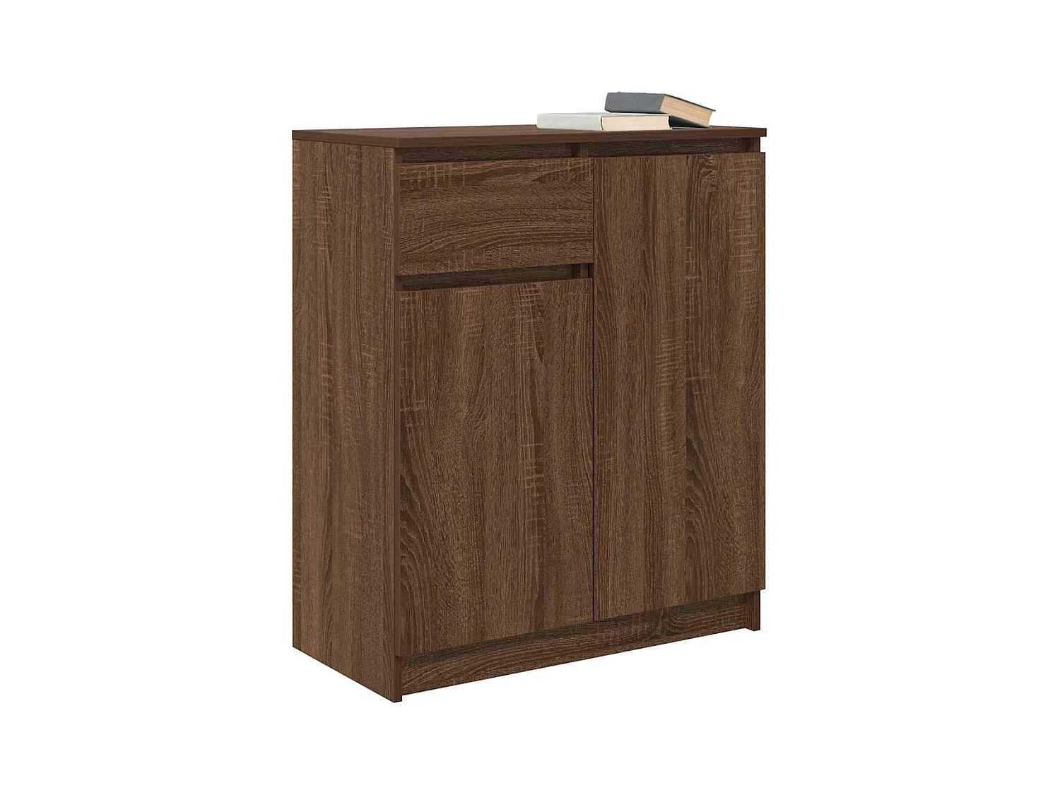 Credenza | Buffet | Armadio con Cassetto Rovere Marrone 71x35x84 cm in Truciolato