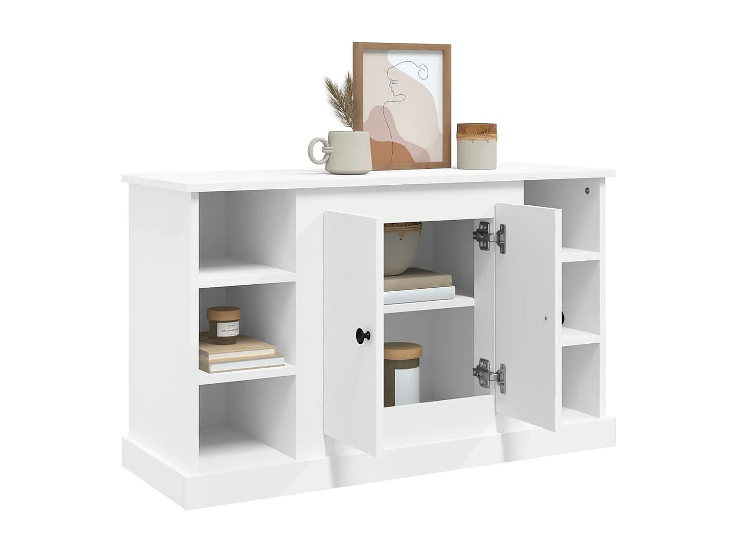 Buffet | Bahut | Meuble de rangement Blanc 100x35,5x60 cm Bois d'ingénierie