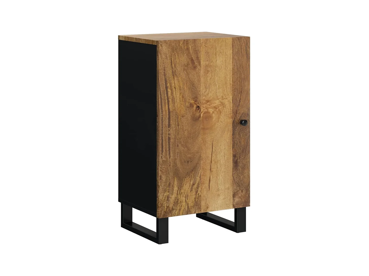 Credenza | Buffet | Armadio con Anta 40x31x75 cm in Legno Massello di Mango