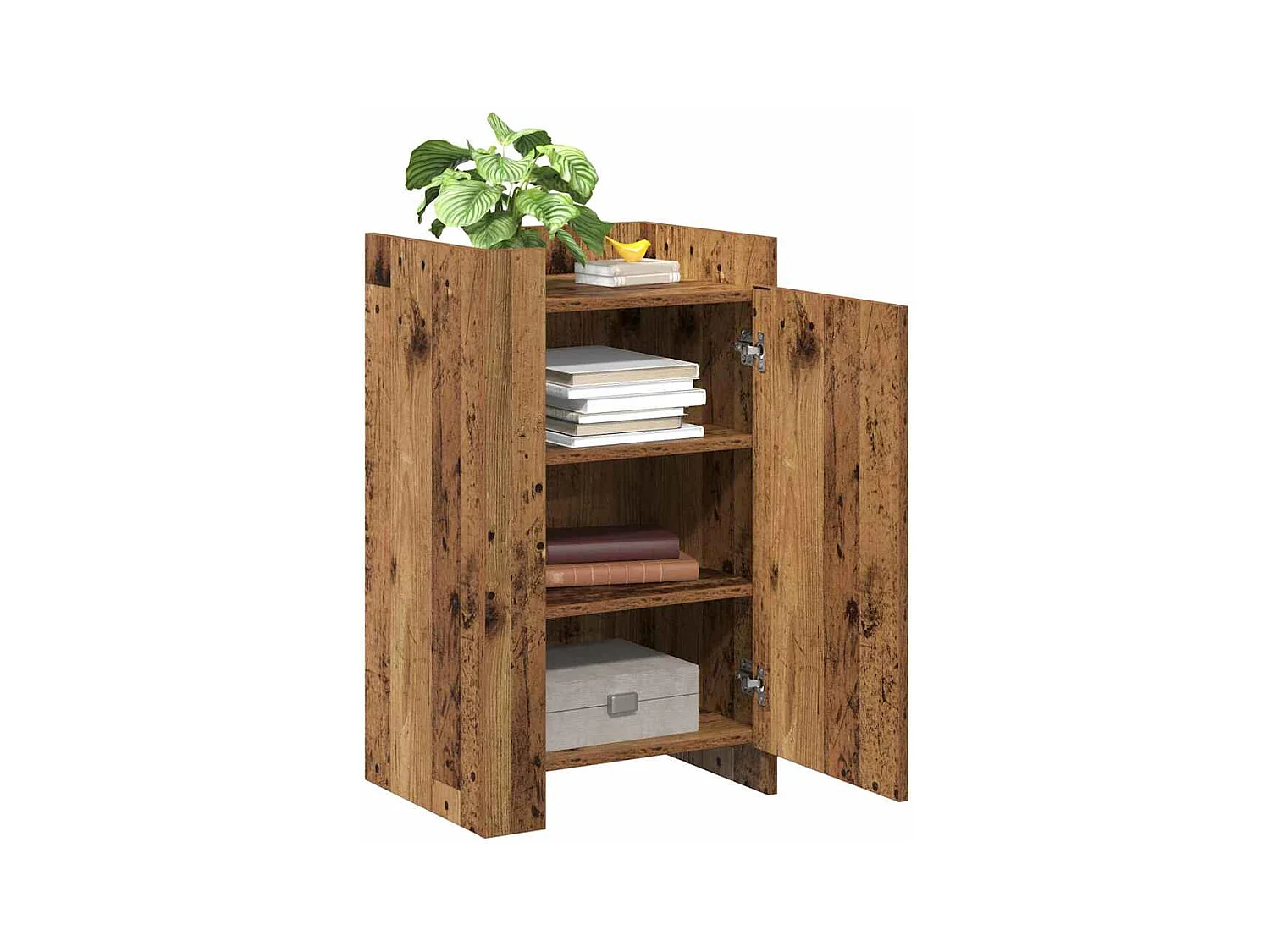 Buffet | Bahut | Meuble de rangement en vieux bois 45x35x75 cm en bois technique