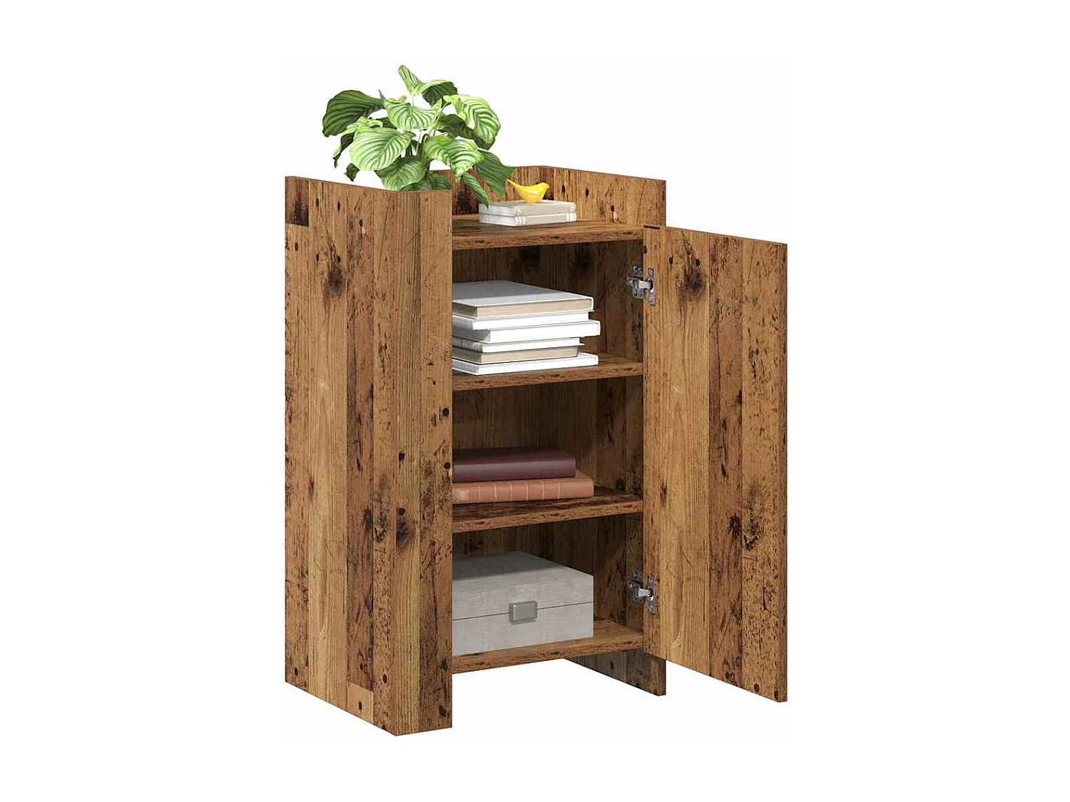 Buffet | Bahut | Meuble de rangement en vieux bois 45x35x75 cm en bois technique